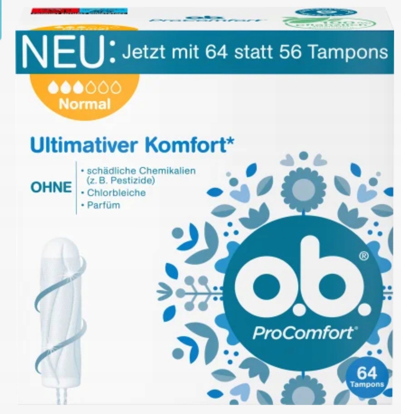 

O.b. Tampony ProComfort normal 64szt. ob