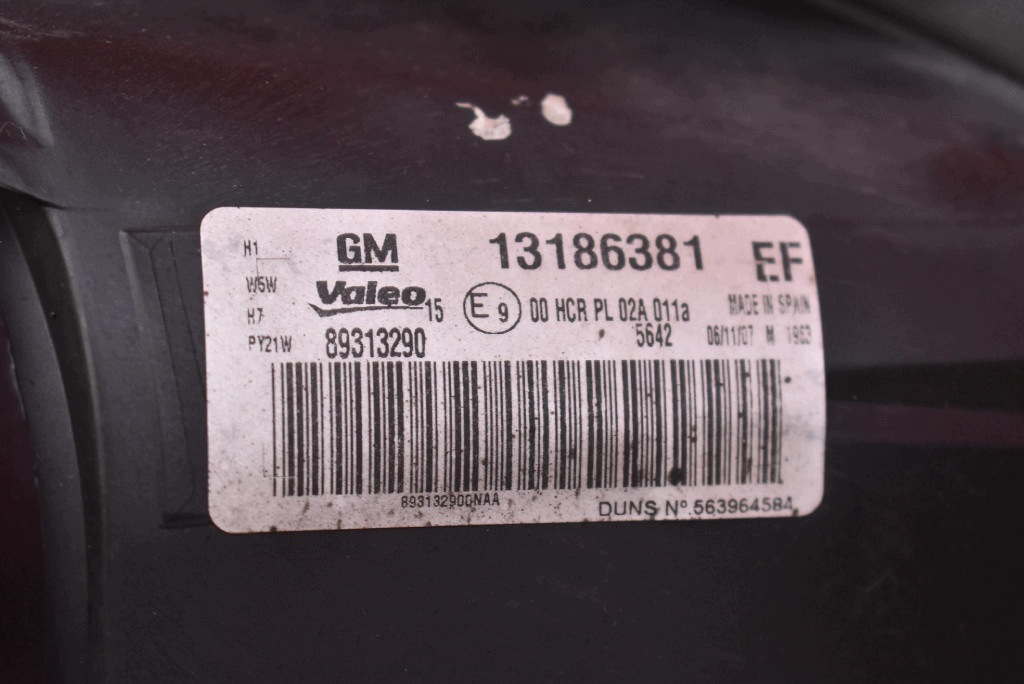 REFLEKTOR left light front EU 13186381 OPEL CORSA D 06-11