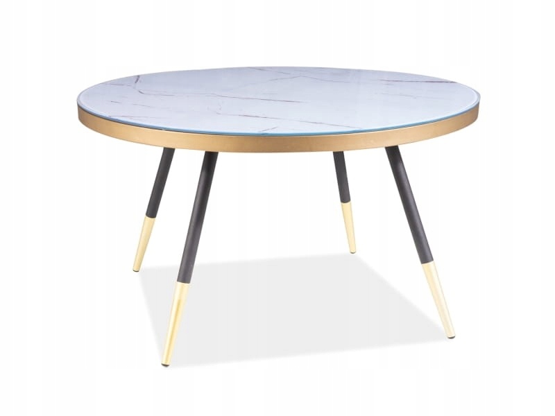 

Ława Vega B biały efekt marmuru/czarny 80 cm