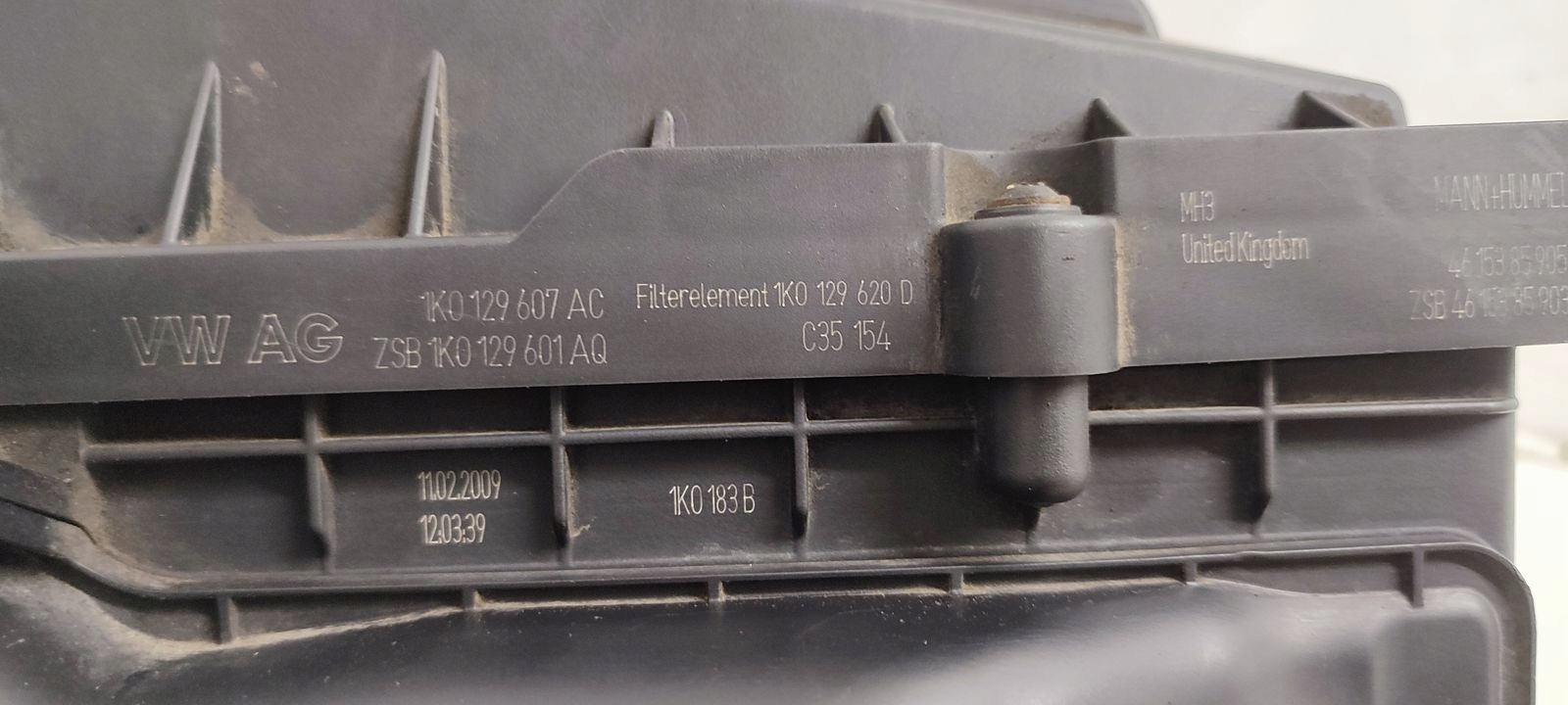 Gehäuse filter luft VW Touran und LIFT 1,4 TSI