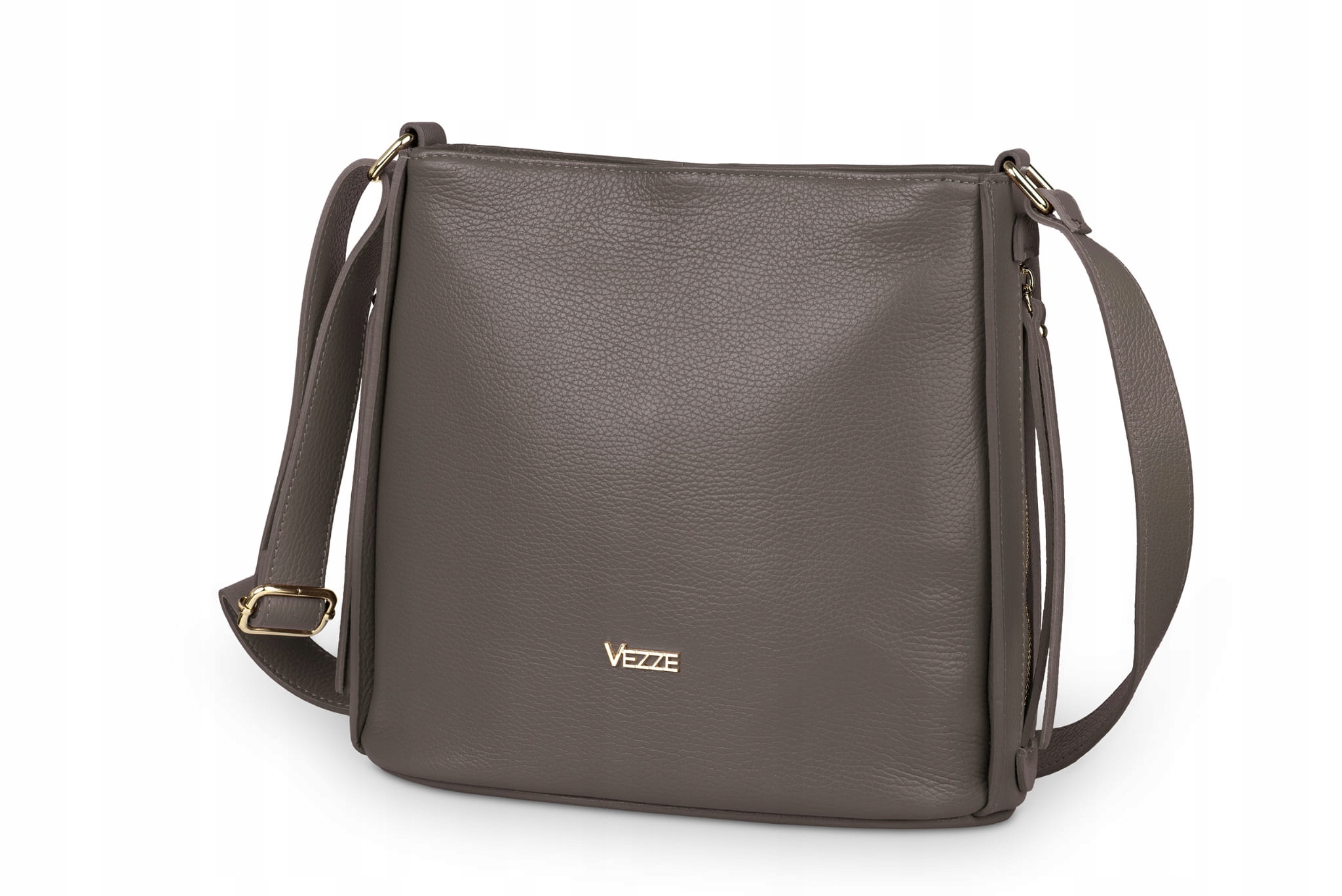 Kožená kabelka Vezze Anfora Taupe