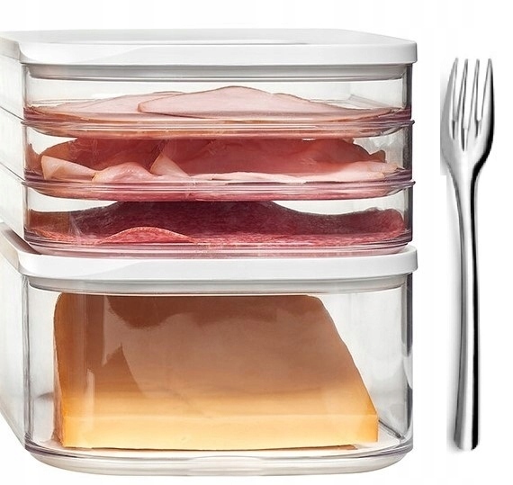 

Mepal 2x Pudełko Pojemnik Wędliny Sery Żywność 3w1