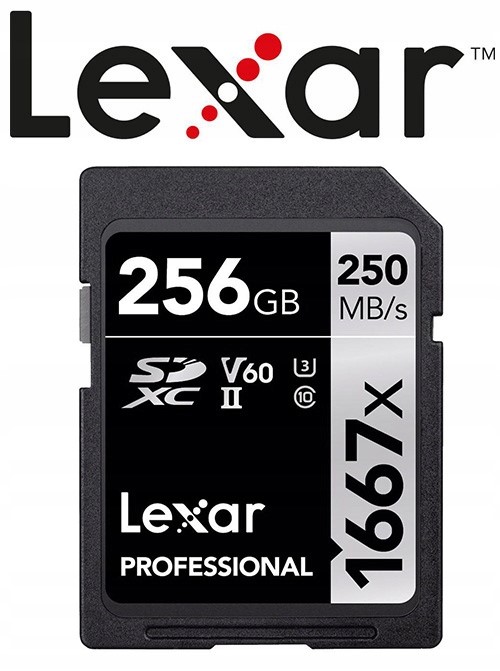 Karta LEXAR Professional SDXC 256GB 1667x 250MB UHS-II Producent Lexar