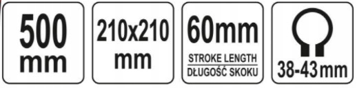 YATO STATYW NA WIERTARKĘ 43MM 500MM YT-82970 Kod producenta YT-82970