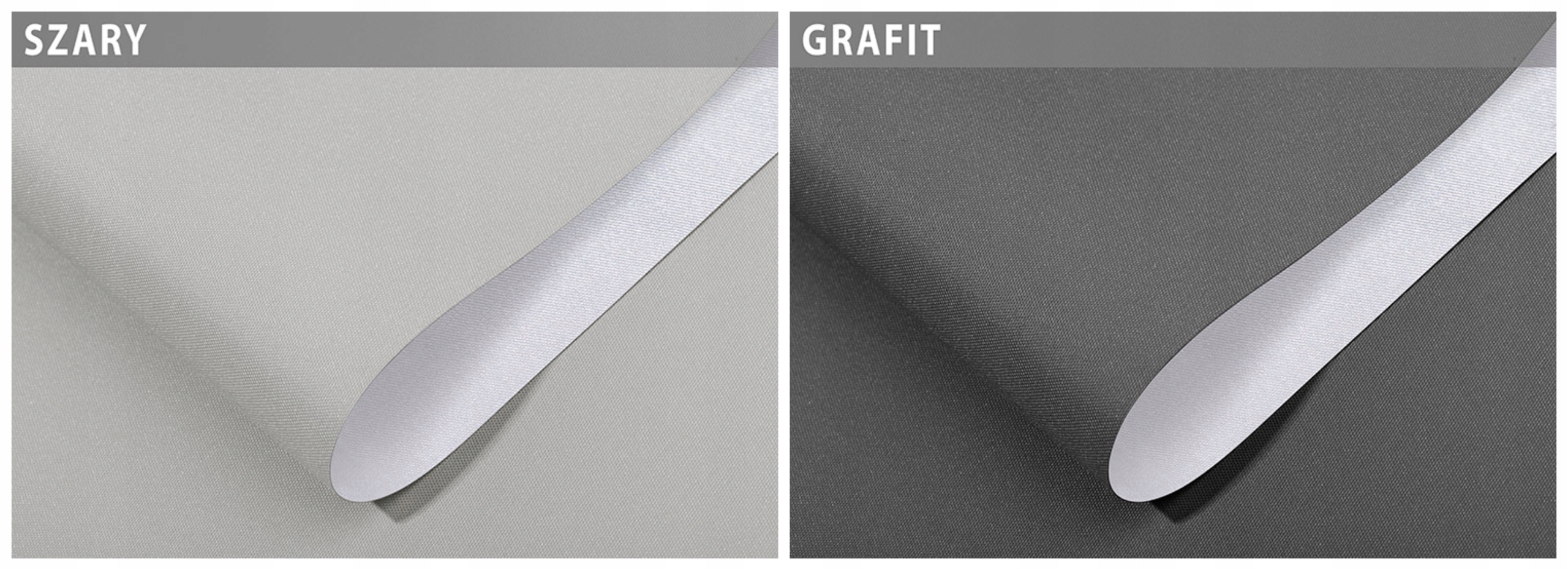 Rolety ZACIEMNIAJĄCE TERMO w KASECIE na wymiar Wzór gładki