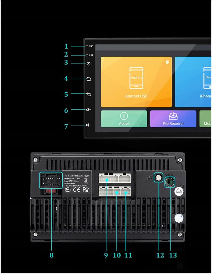 RADIO SAMOCHODOWE 2 DIN ANDROID 11 GPS KAMERA 2/16 Marka bez marki