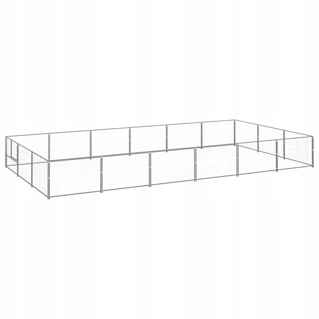 Levně Kotec pro psa 600x300x70 cm, stříbrná, ocel