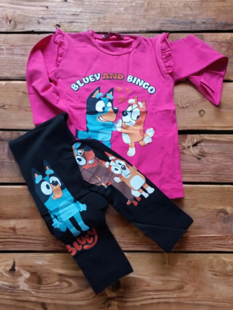 Zestaw bawełniany Bluey r.4-5 lat Rozmiar 104