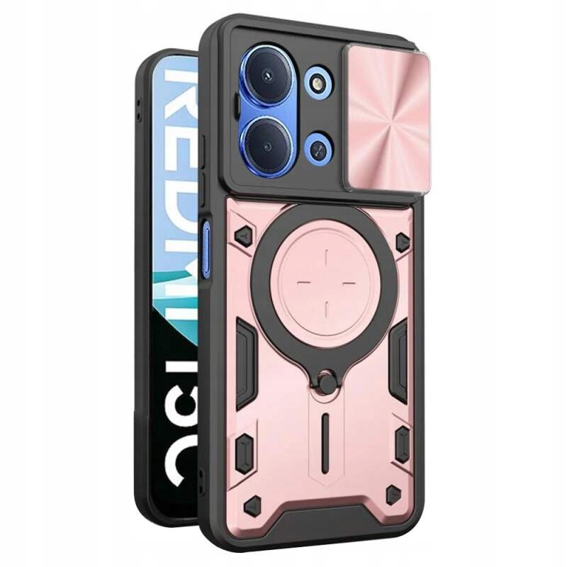 Techsuit etui z osłoną Xiaomi Redmi 15C 4G Redmi 15C 5G różowo-złote