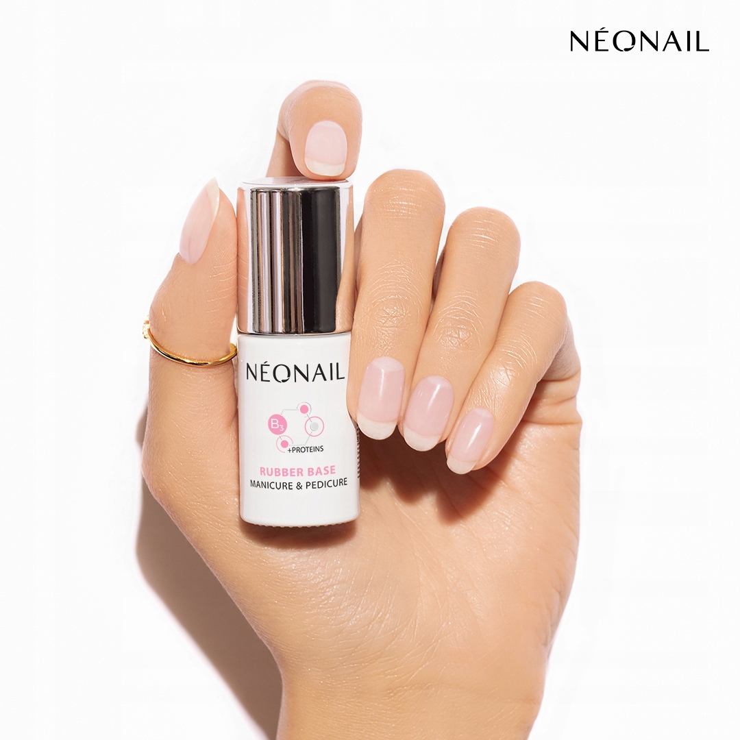 NEONAIL Baza Hybrydowa MANICURE & PEDICURE RUBBER BASE 7,2 ml Stan opakowania oryginalne