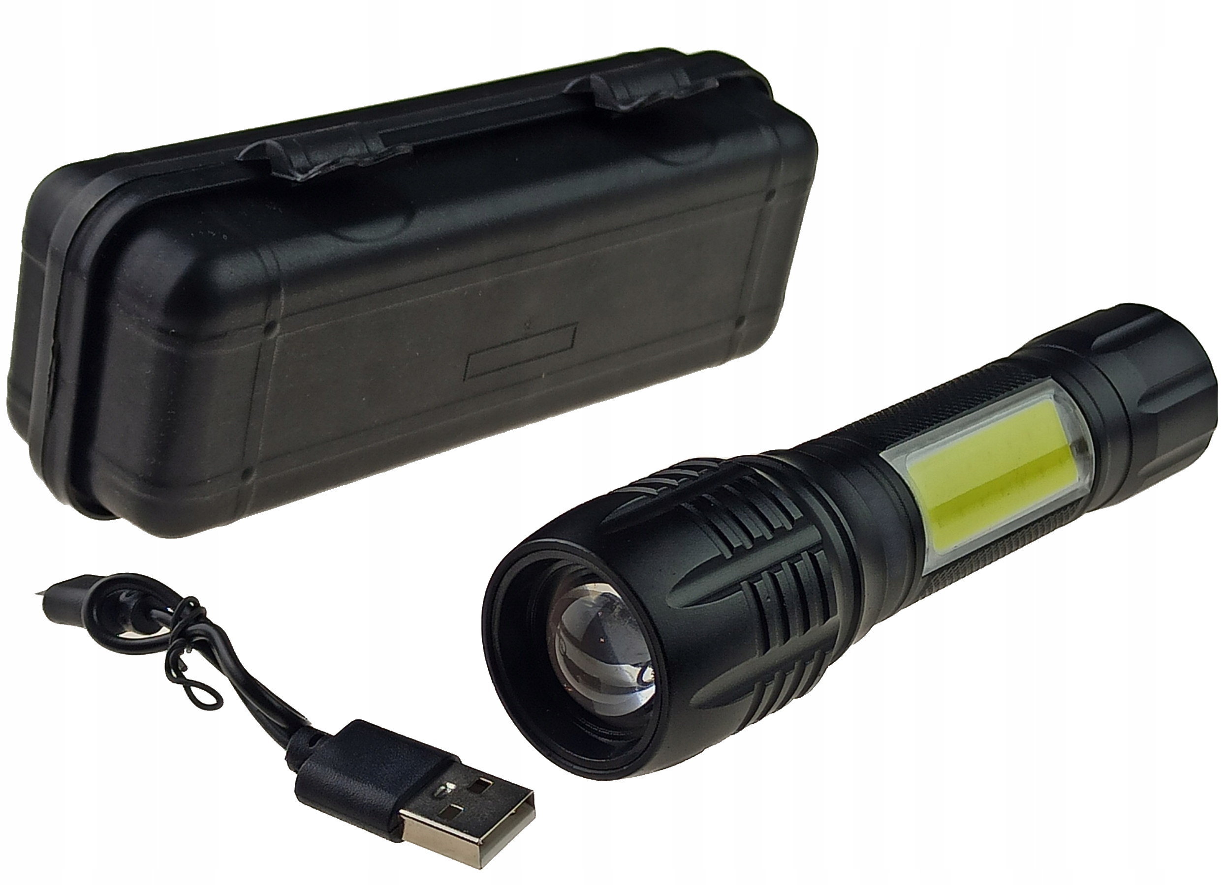 

Latarka Taktyczna Super Moc led Cob zoom Aku