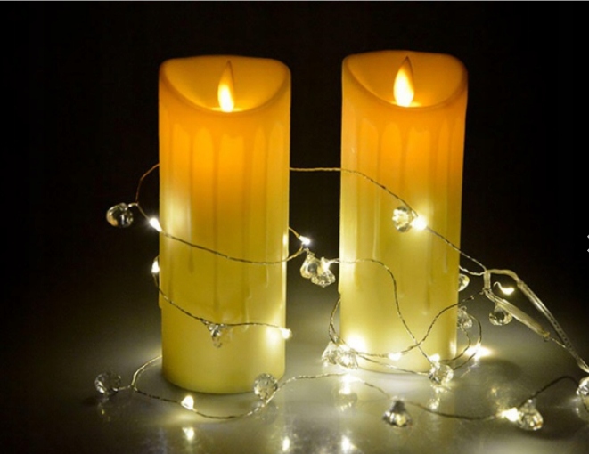 LAMPKI DRUCIKI 20 LED NA BATERIE DIAMENT + CIEPŁE Marka Decortrend