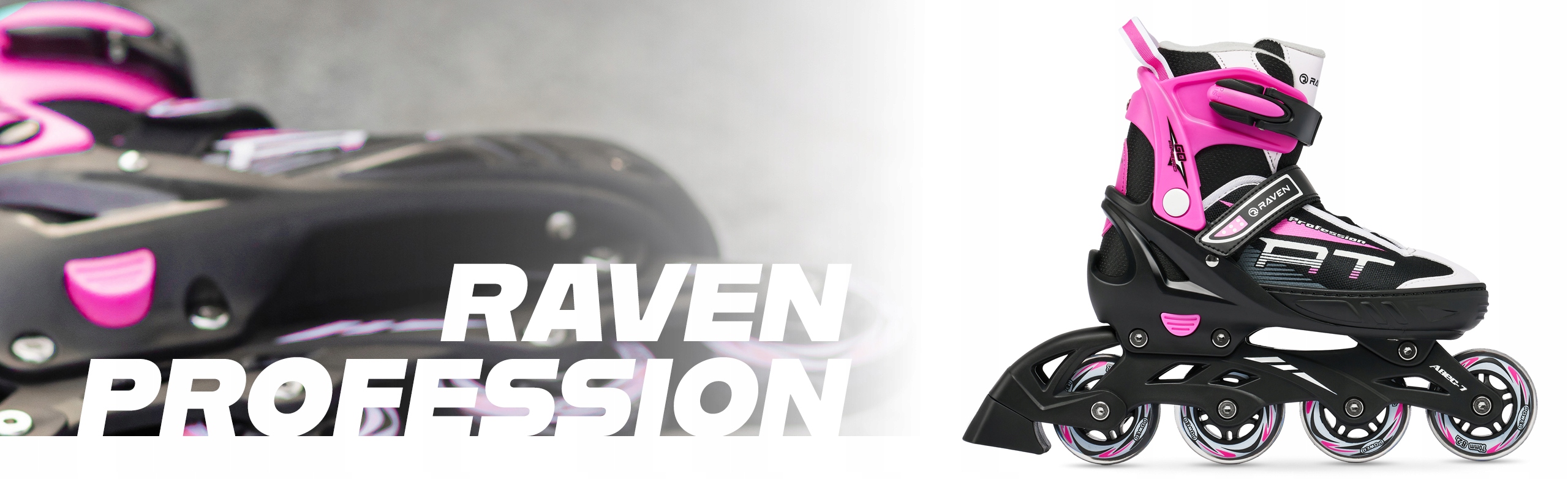 Регульовані ковзани RAVEN Profession Black/Pink 35-39