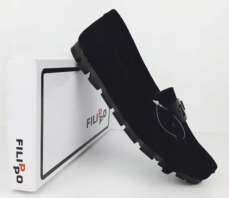 Filippo DP3630 mokasyny półbuty damskie czarne r. 36