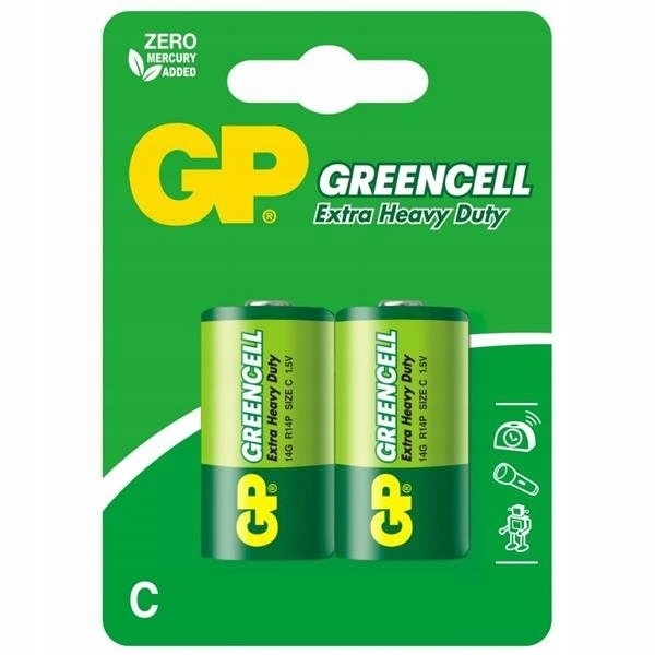 

Gp Greencell Bateria C R14 1,5V - 2SZT