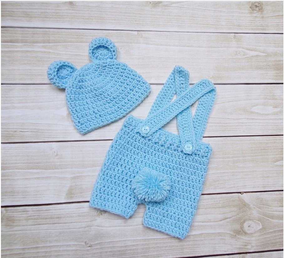 Szydełkowe UBRANKO Miś SESJA FOTO r.62 Kod producenta m620000000000000