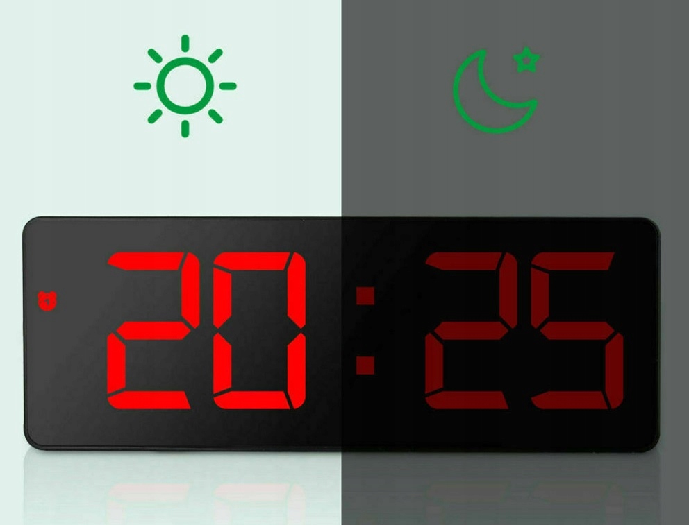 ZEGAR ELEKTRONICZNY LED BUDZIK ZEGAREK Z ALARMEM C Marka inna