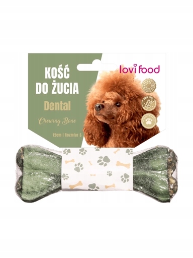 5 x Lovi Food Dental Chewing Bone Žvýkací kost pro psa, na zuby, 12 cm