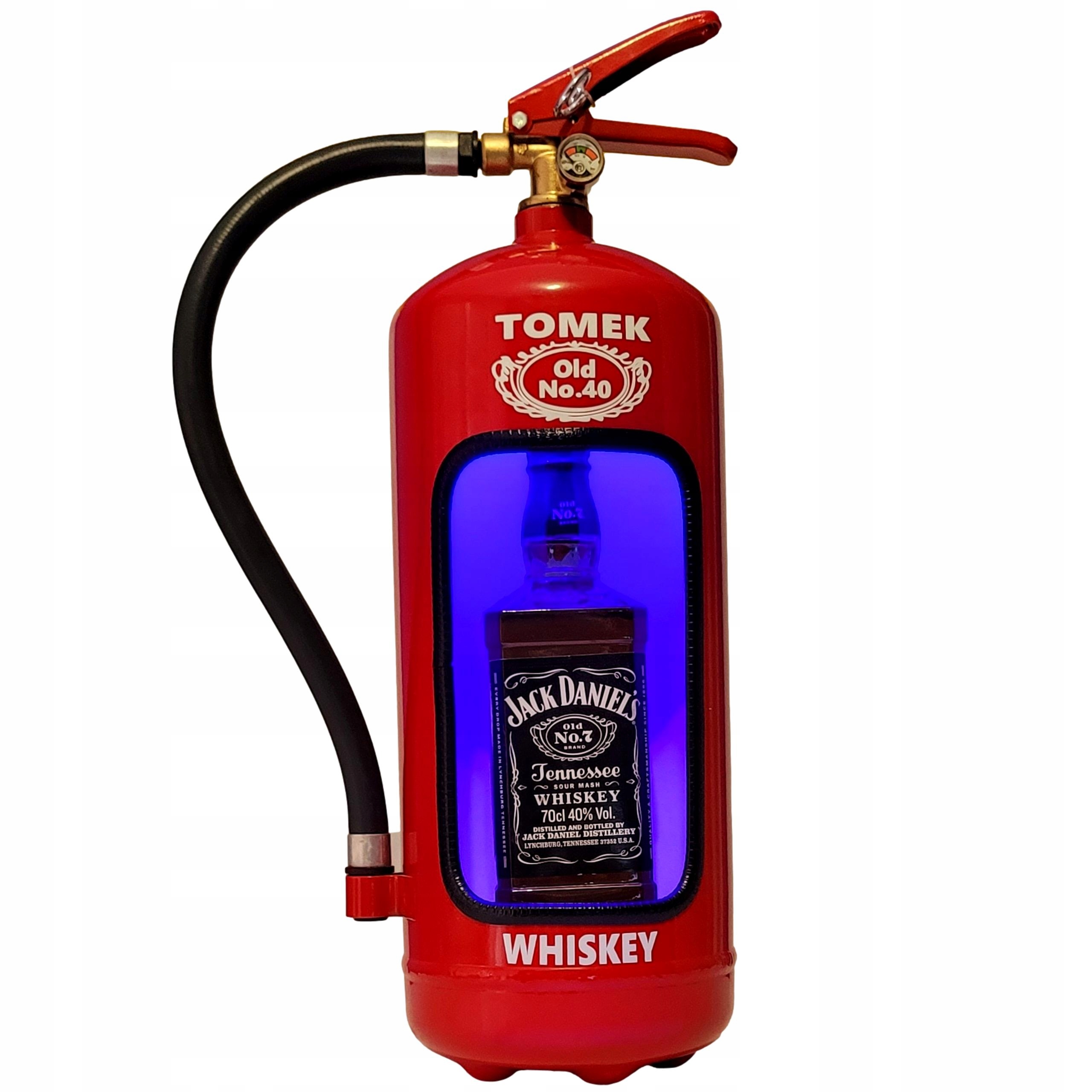 Dárek K Narozeninám pro hasiče 18-99 Hasicí Přístroj Barová Skříňka S Led Osvětlením