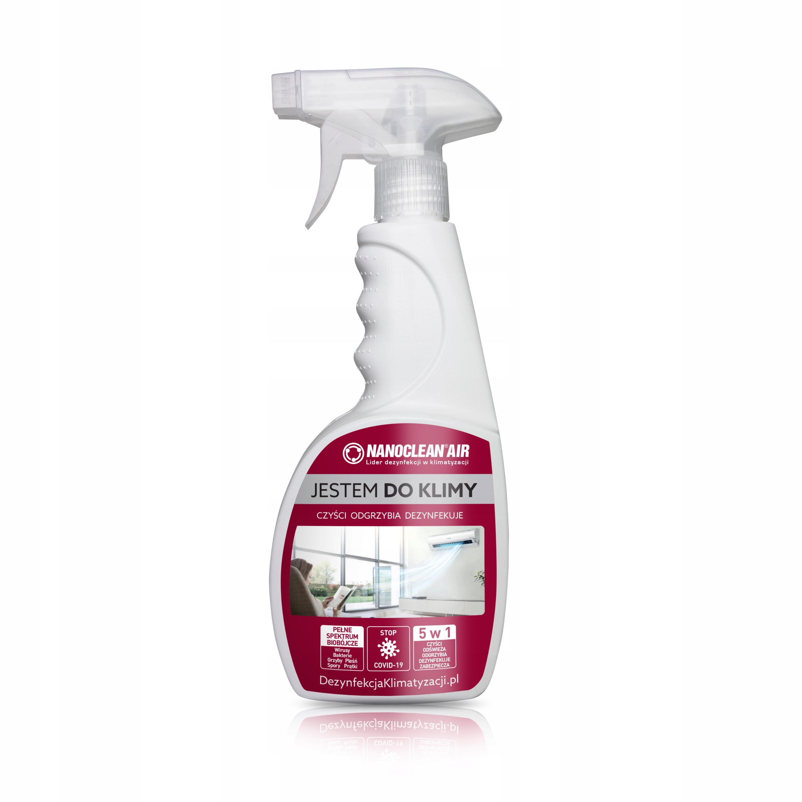 

Odgrzybiacz klimatyzacji NanoClean Air 500ml Atest