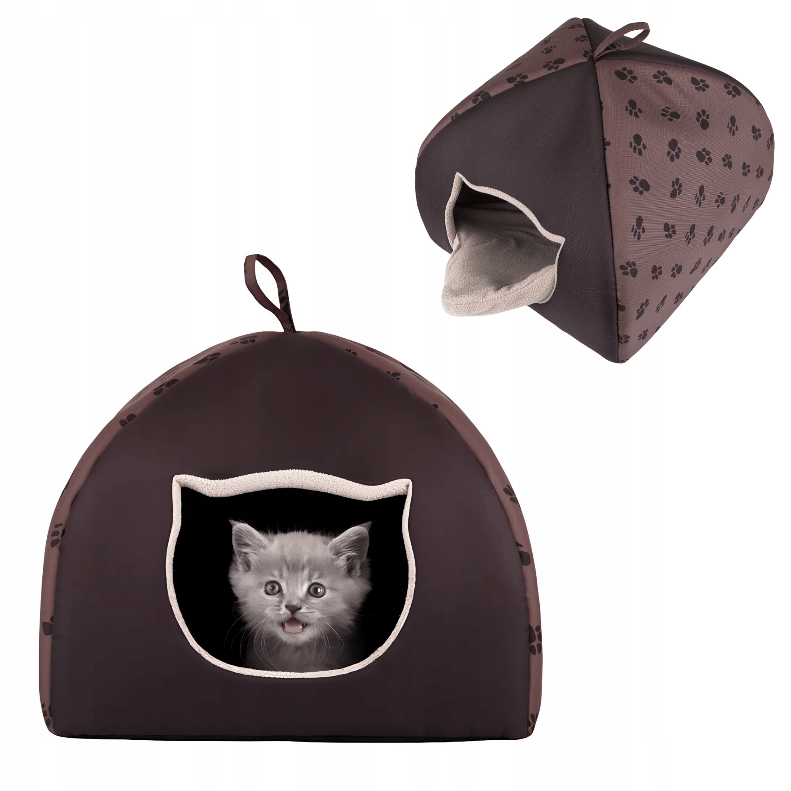 pro kočky domeček kočičí domeček, pelíšek , kotec , polštář R1 38x38x30 cm