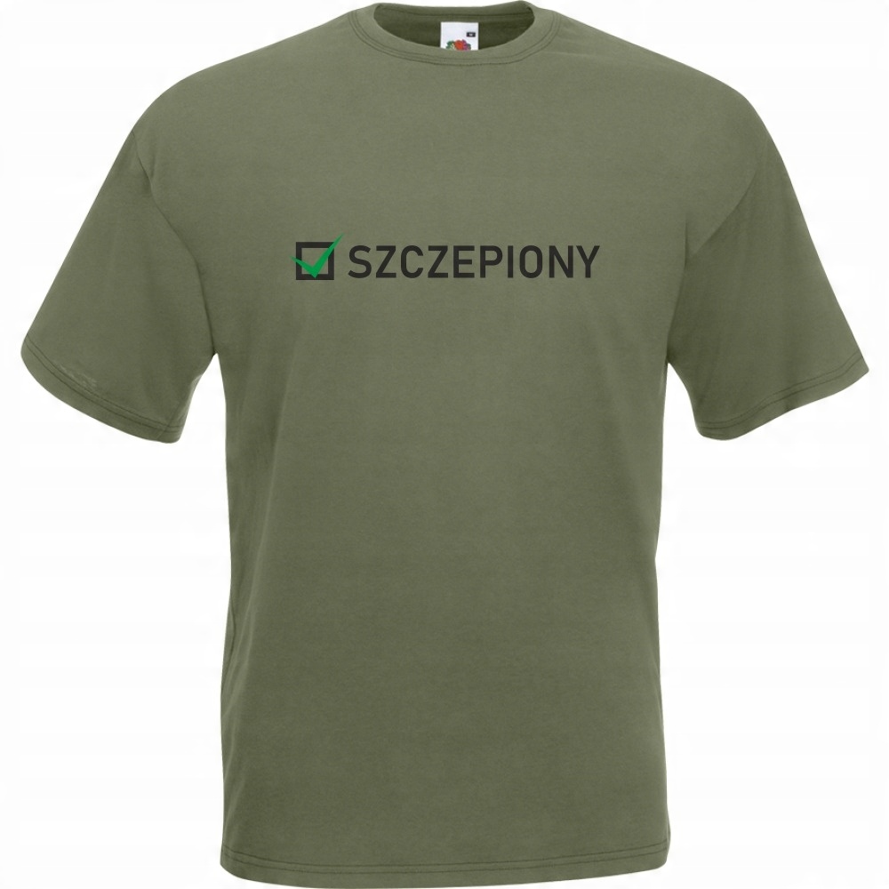 

Koszulka szczepiony szczepienia zabawny nadruk M
