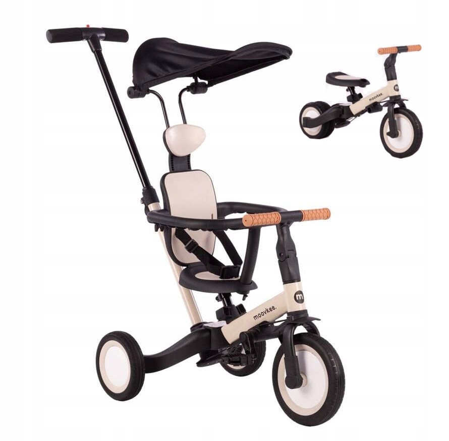 Moovkee Mike Pro 6w1 Rowerek trójkołowy/biegowy Pretty Nude