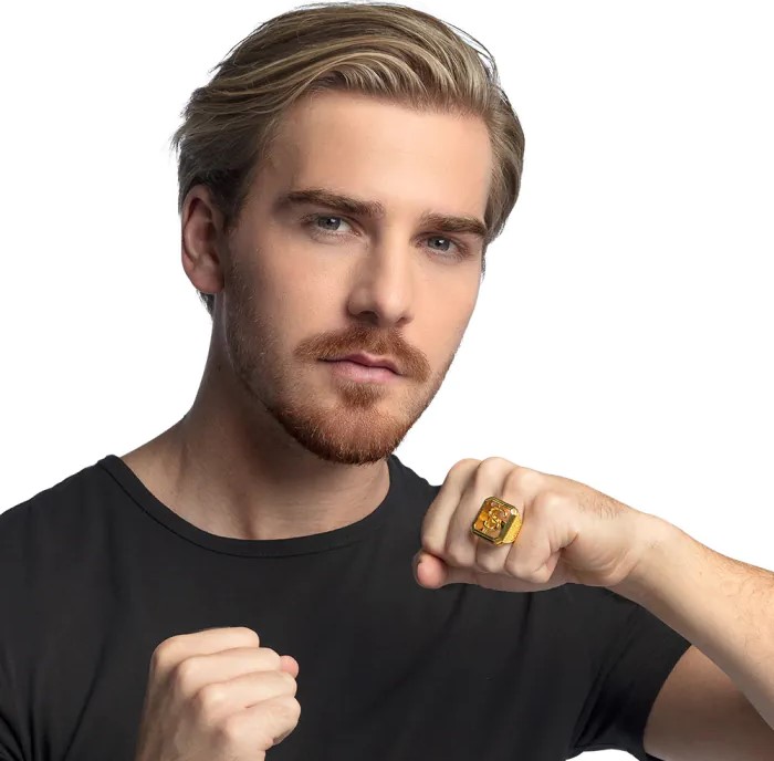 PIERŚCIEŃ DOLAR ZŁOTY SYGNET GANGSTERA PIENIĄDZE EAN (GTIN) 8712026006424