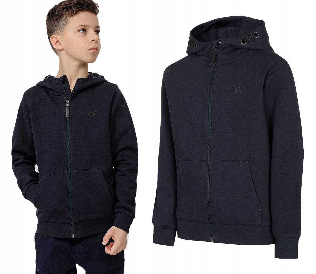 

Bluza chłopięca 4F dresowa L22 JBLM001 granat 152.
