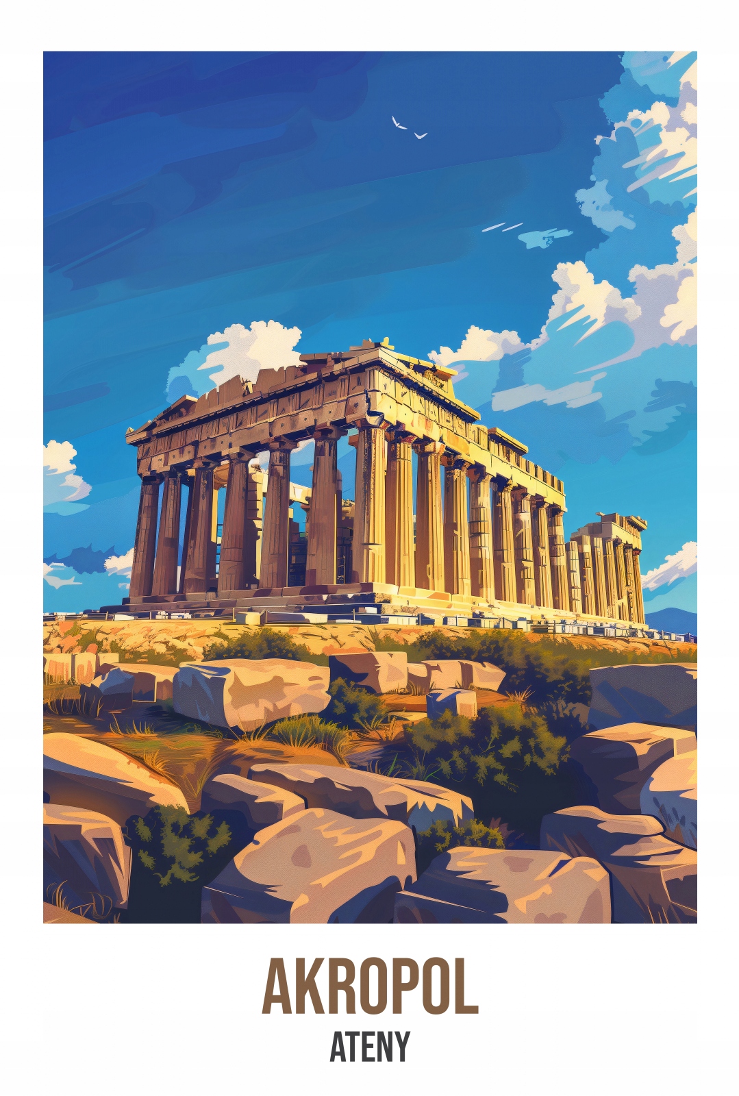 Plakát 67,5 x 100 cm Akropolis