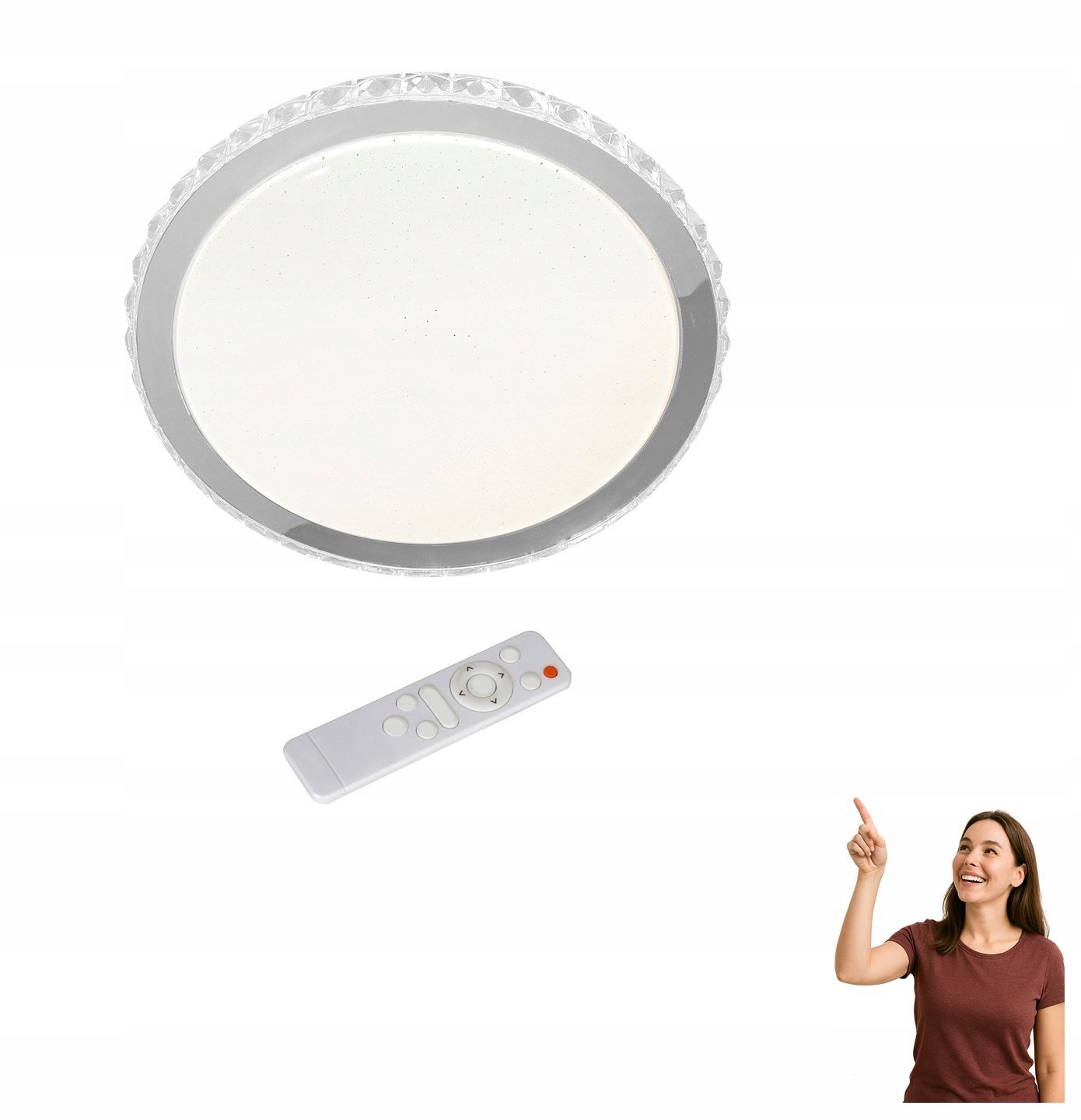 Stropné Svietidlo Led 66W stmievateľný diaľkový ovládač Layla ML4222 Milagro