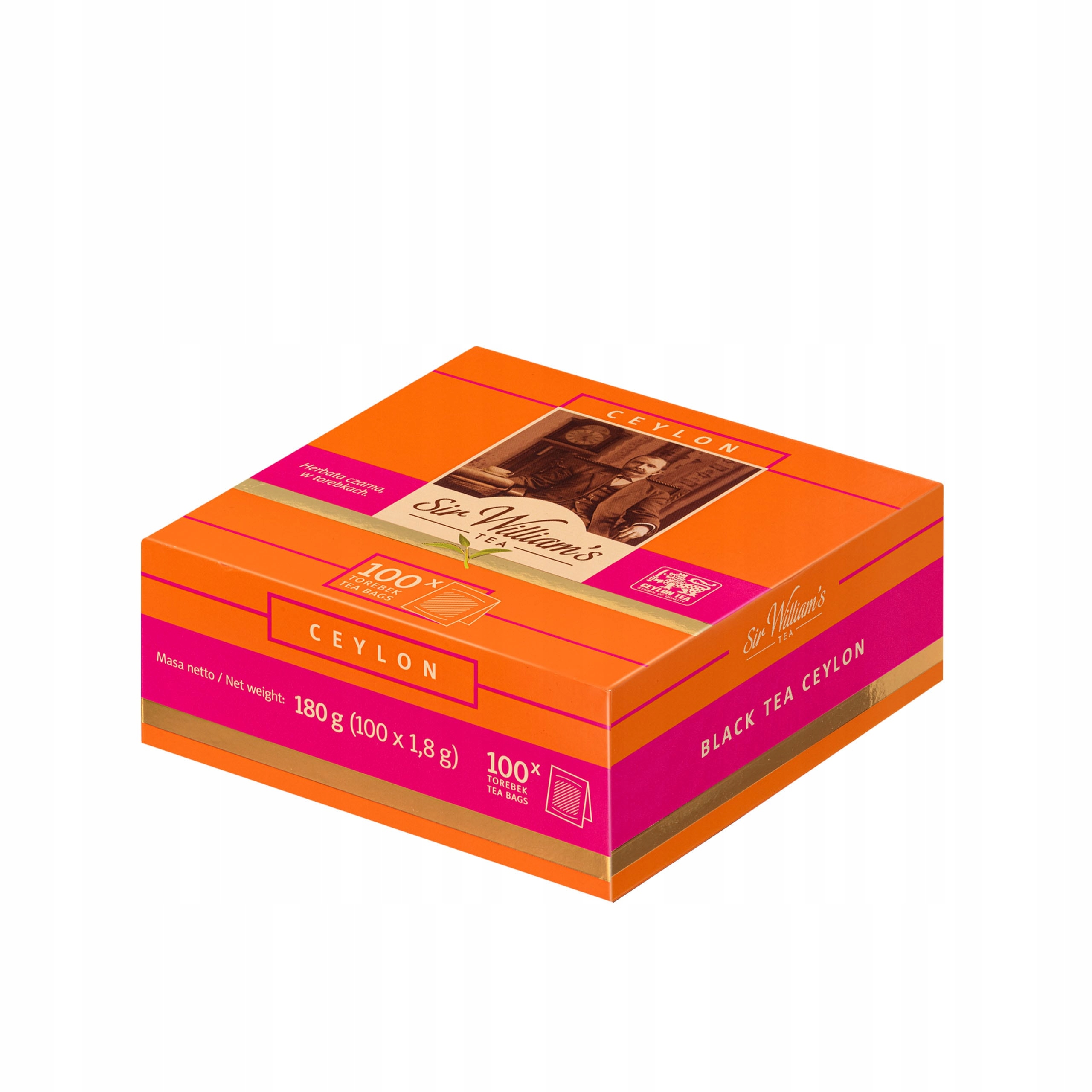 Levně Sir William's Tea Ceylon 100 sáčků