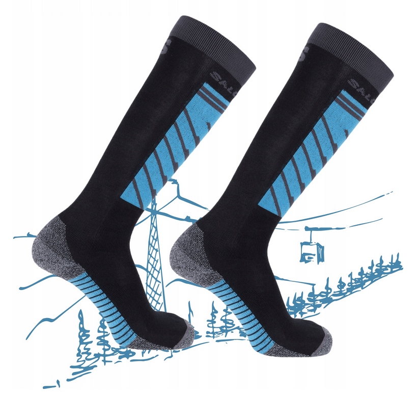 2xSkarpety Narciarskie Zimowe Na Stok Wełna Merino Salomon S/access 39-41