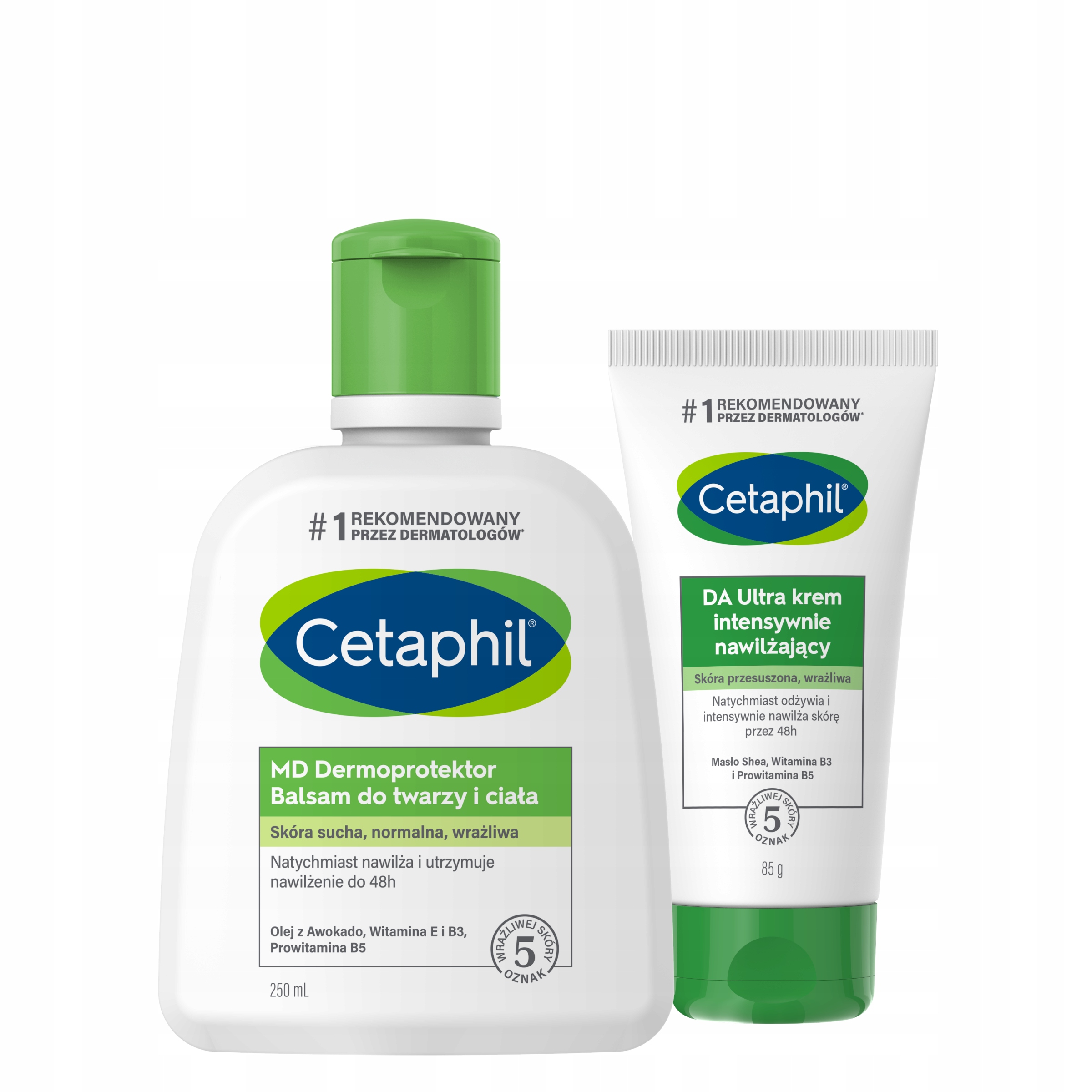 Zestaw Cetaphil MD Balsam nawilżający 250 ml i Da Ultra Krem 85 g