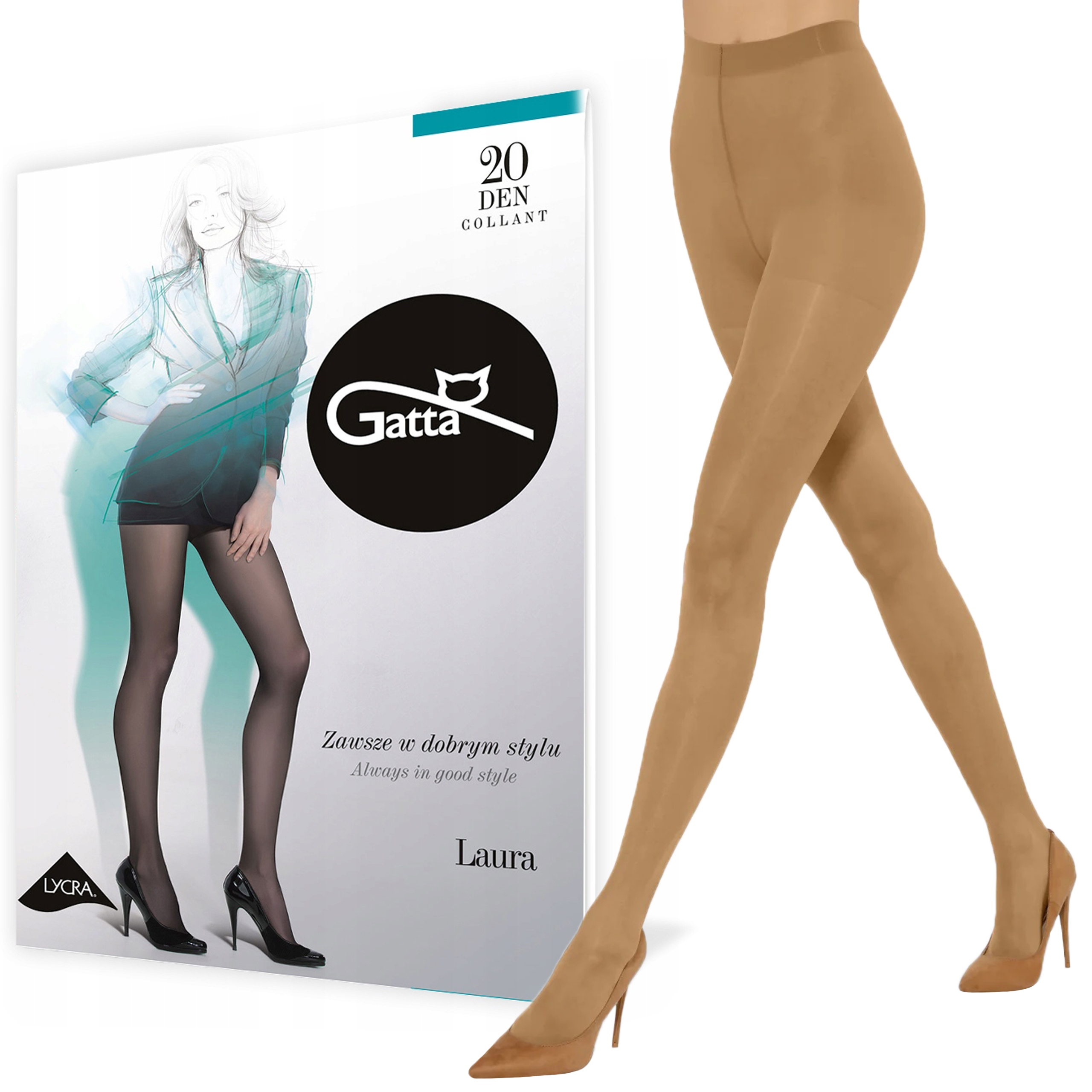 

Rajstopy Gatta Laura 20 den lycra, Inka 3-M