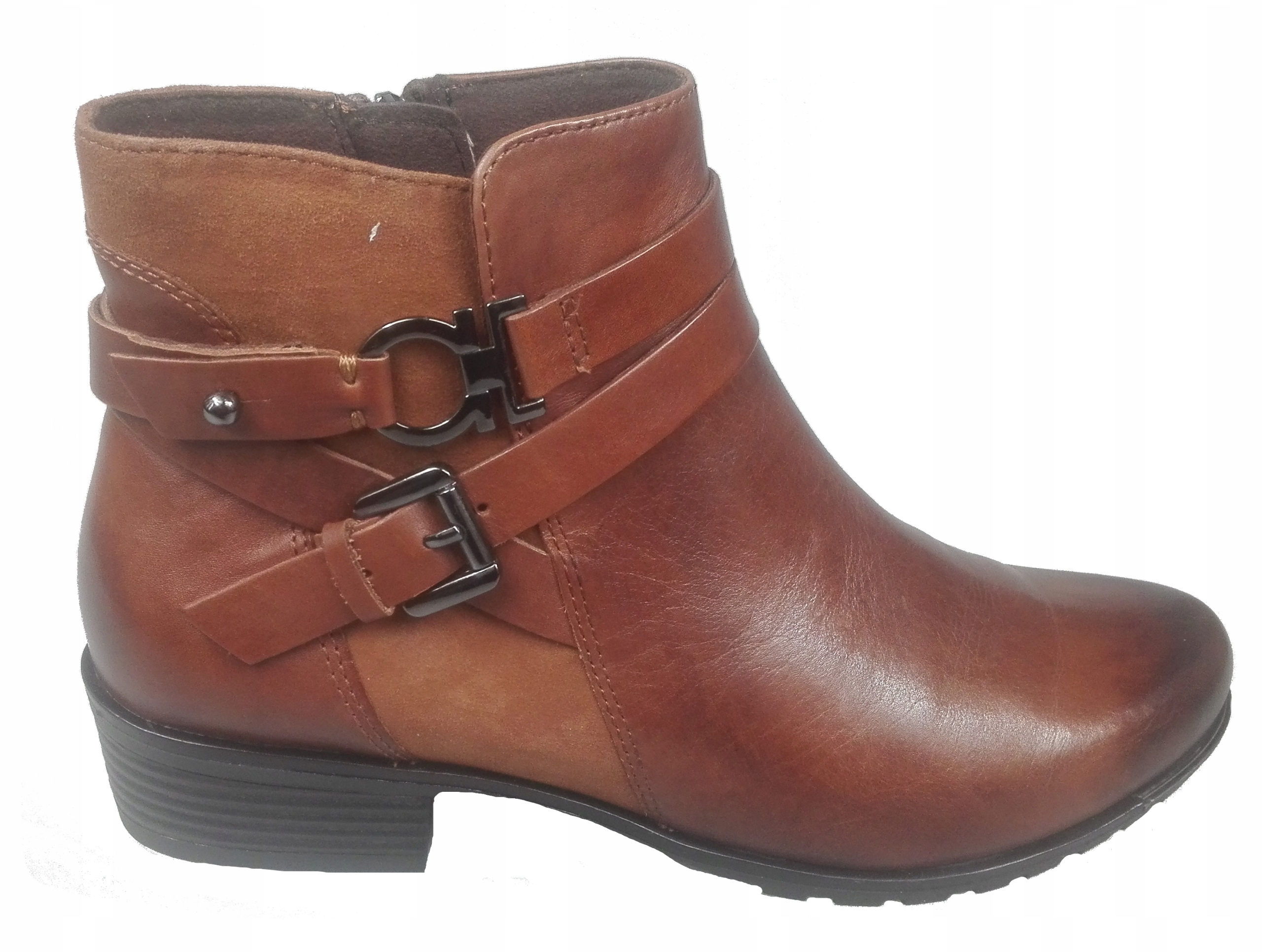 Caprice Kotníkové Boty 9-25309-29 Cognac Brown r38