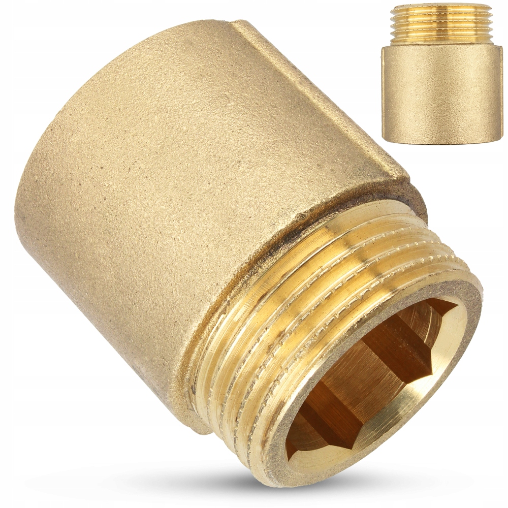 

Złączka mosiężna przedłużka 1'' 30 mm mosiądz