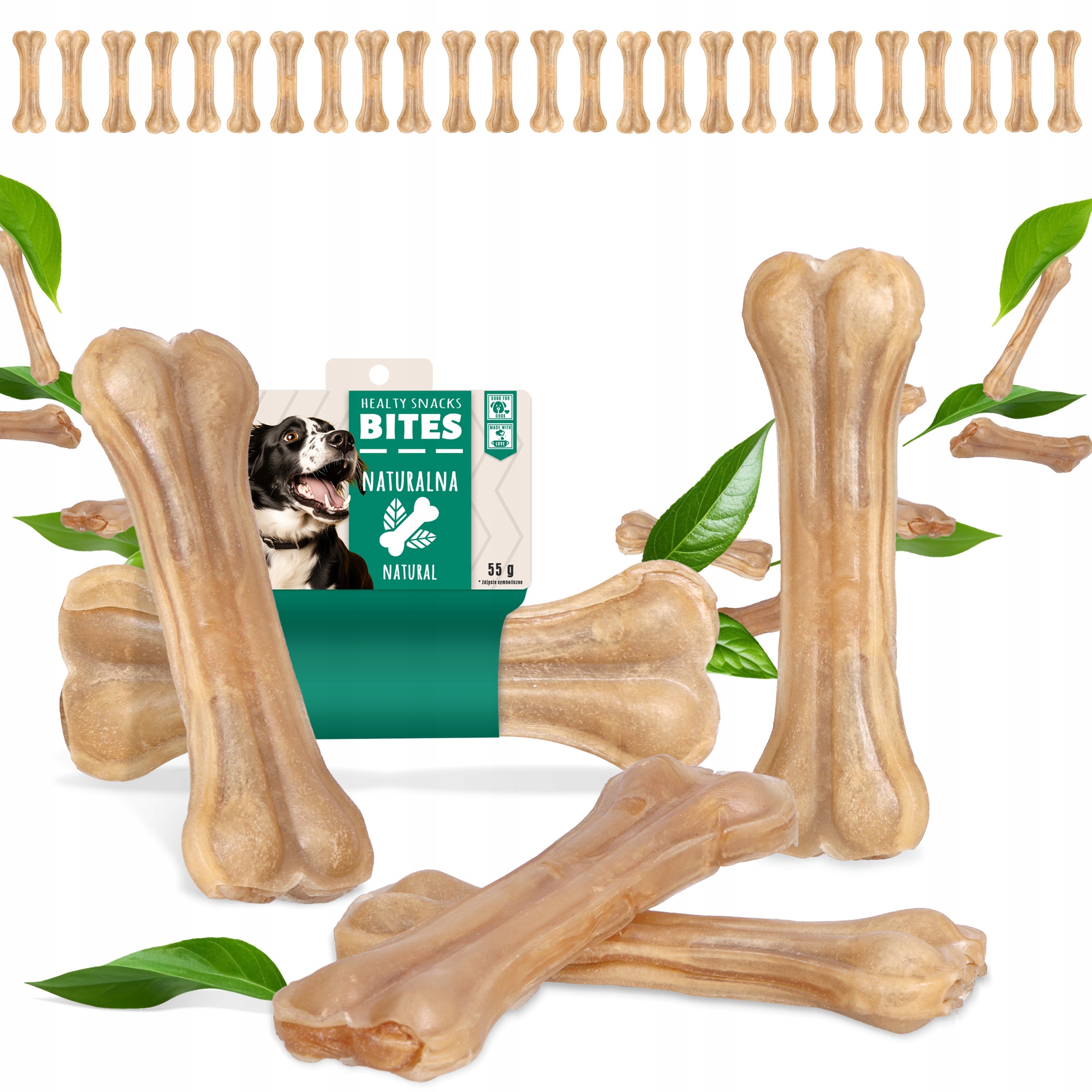 Levně 25x Kost Psa Lisovaná Přírodní 12cm Kousátko Pochoutky Hovězí Xq