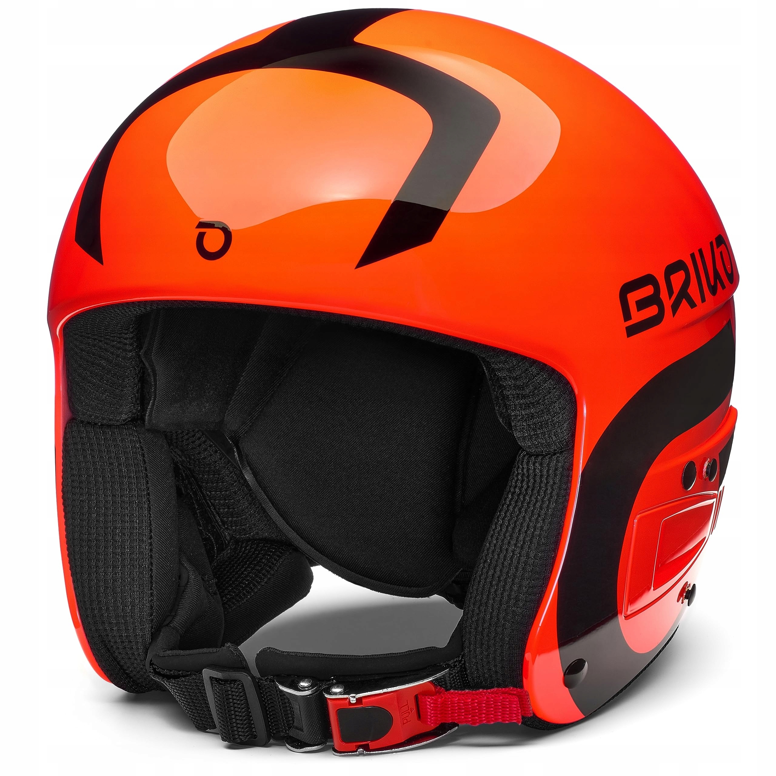 Lyžařská přilba Briko Vulcano 6,8 Fis Jr Shiny Black Orange S/m 53-56 cm