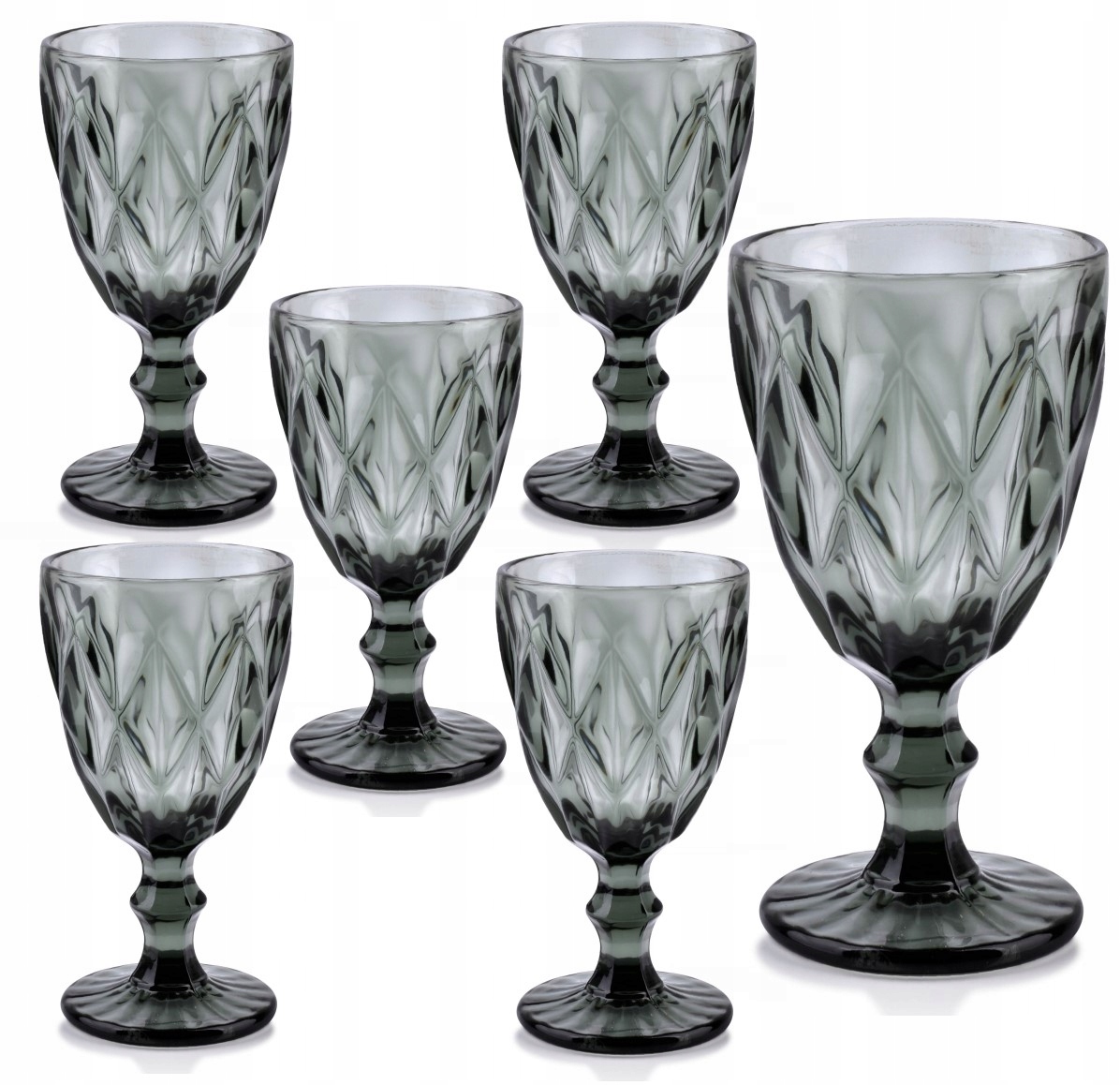 

Komplet 6 Kieliszków Wina Wody 300 ml Elise Grey