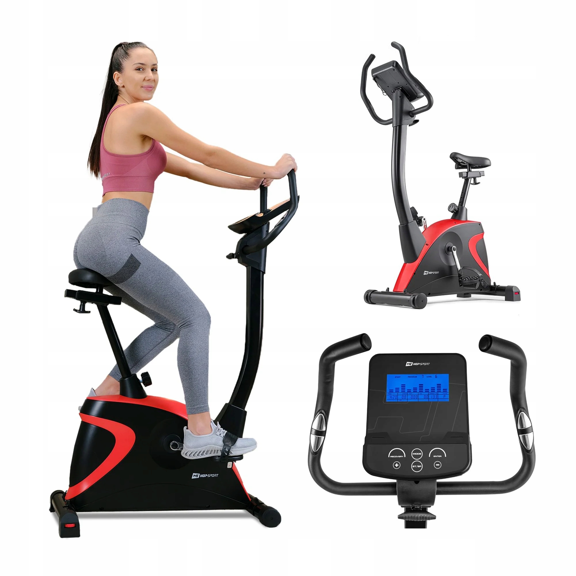 Rower Treningowy Elektryczny Magnetyczny Stacjonarny Programy 150kg