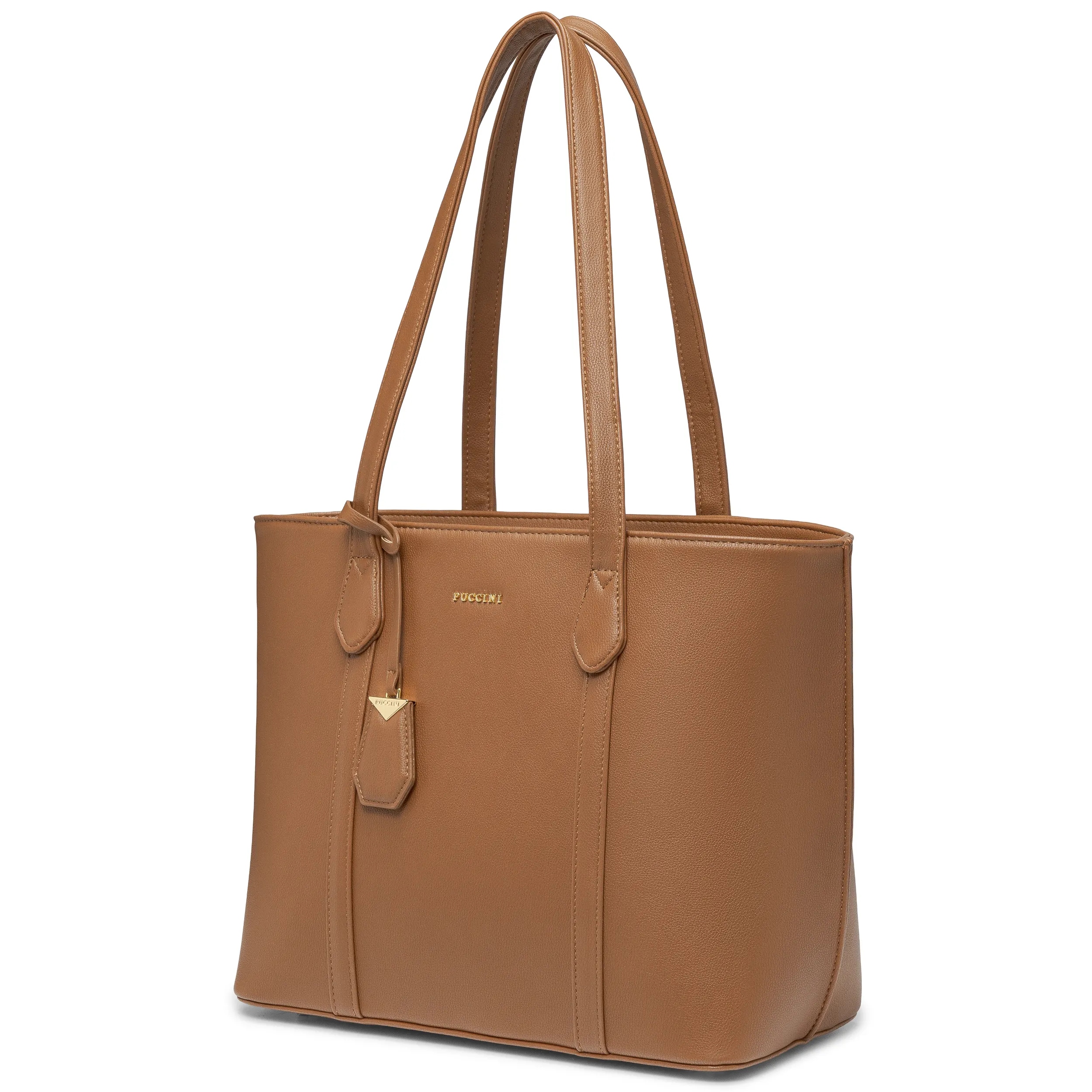 Torebka Damska Brązowa Shopper Duża Mieści A4 Na Ramię Puccini BML040D-2