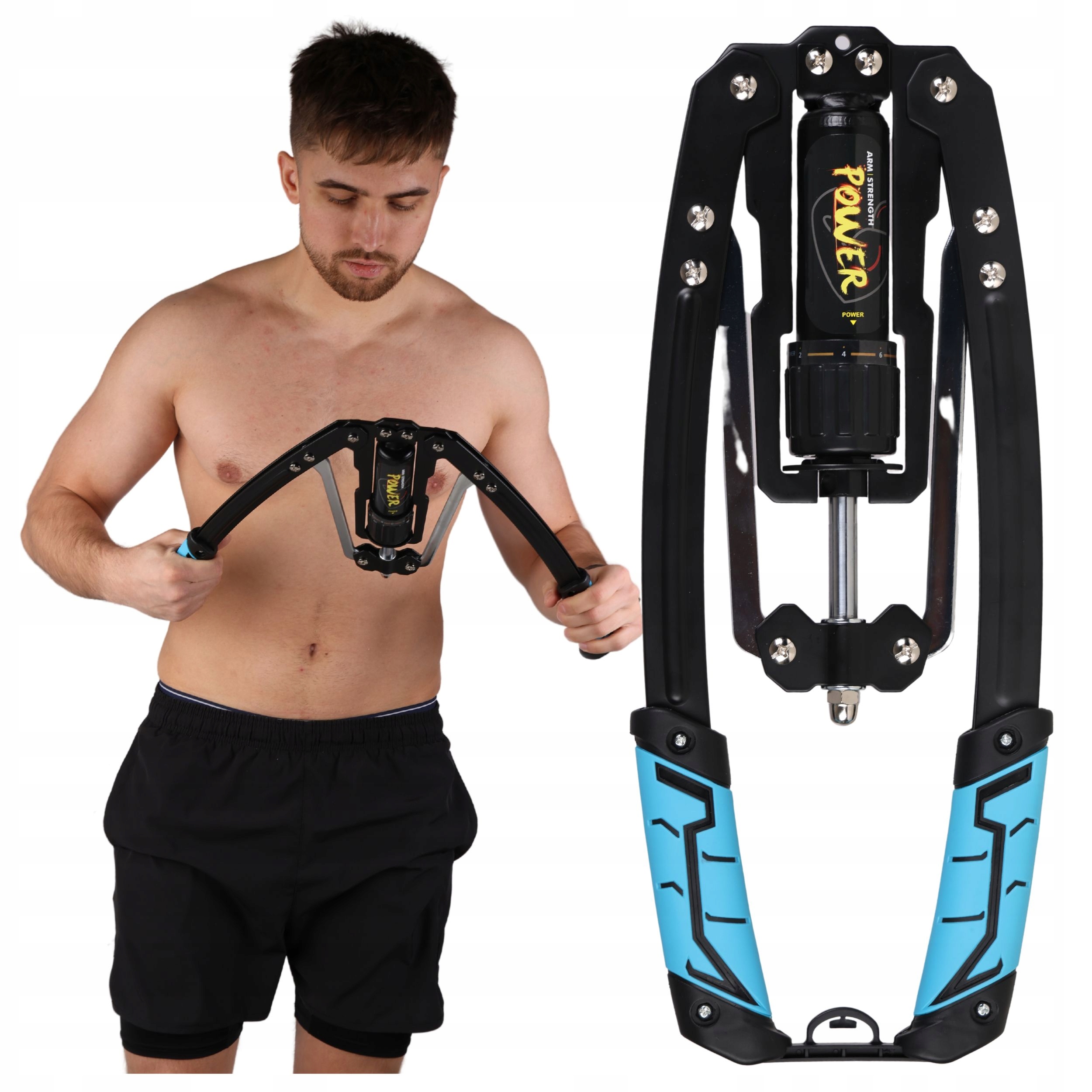 Hydraulický expandér stlačovač trenažér pro cvičení rukou 10-200 kg nastavitelný