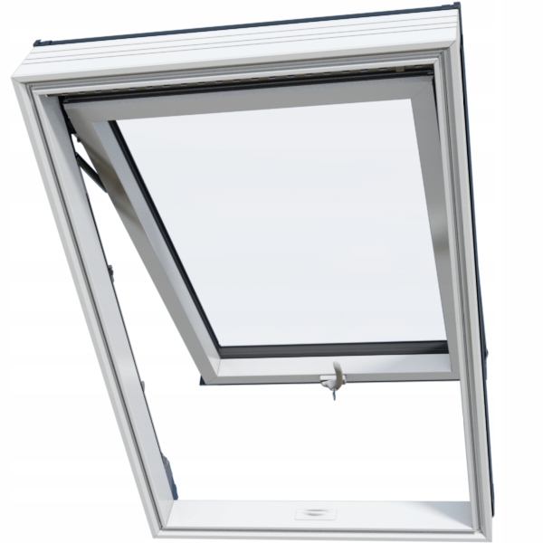 Okno dachowe PVC uchylno-przesuwne 3-szybowe Okpol IGKV N22 Antracyt RAL 7016
