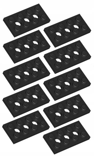 

Lego Technic Płytka 2x4 Czarna (3709/370926) x10
