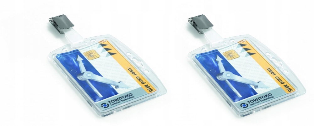 

Etui na kartę identyfikacyjną Durable klip x 2