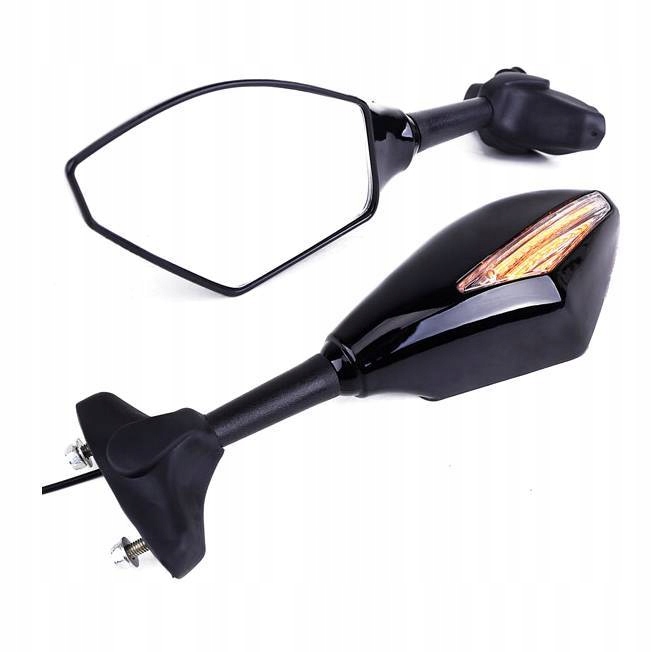 

Lusterka Z Kierunkowskazami Czarne Regulowane