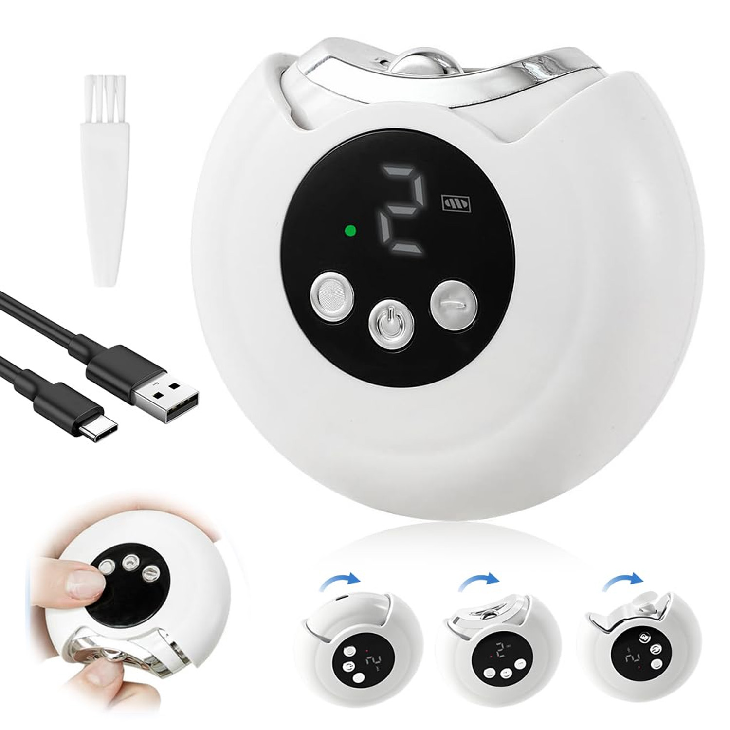 Elektrický Kleštičky Na Nehty, Automatické Kleštičky Na Nehty, Bílá Barva