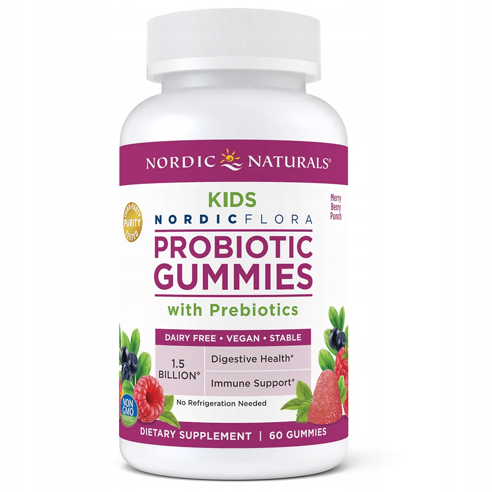 Nordic Probiotic Gummies Kids PROBIOTYKI ŻELKI 60k NOR/PROBGUMM/60