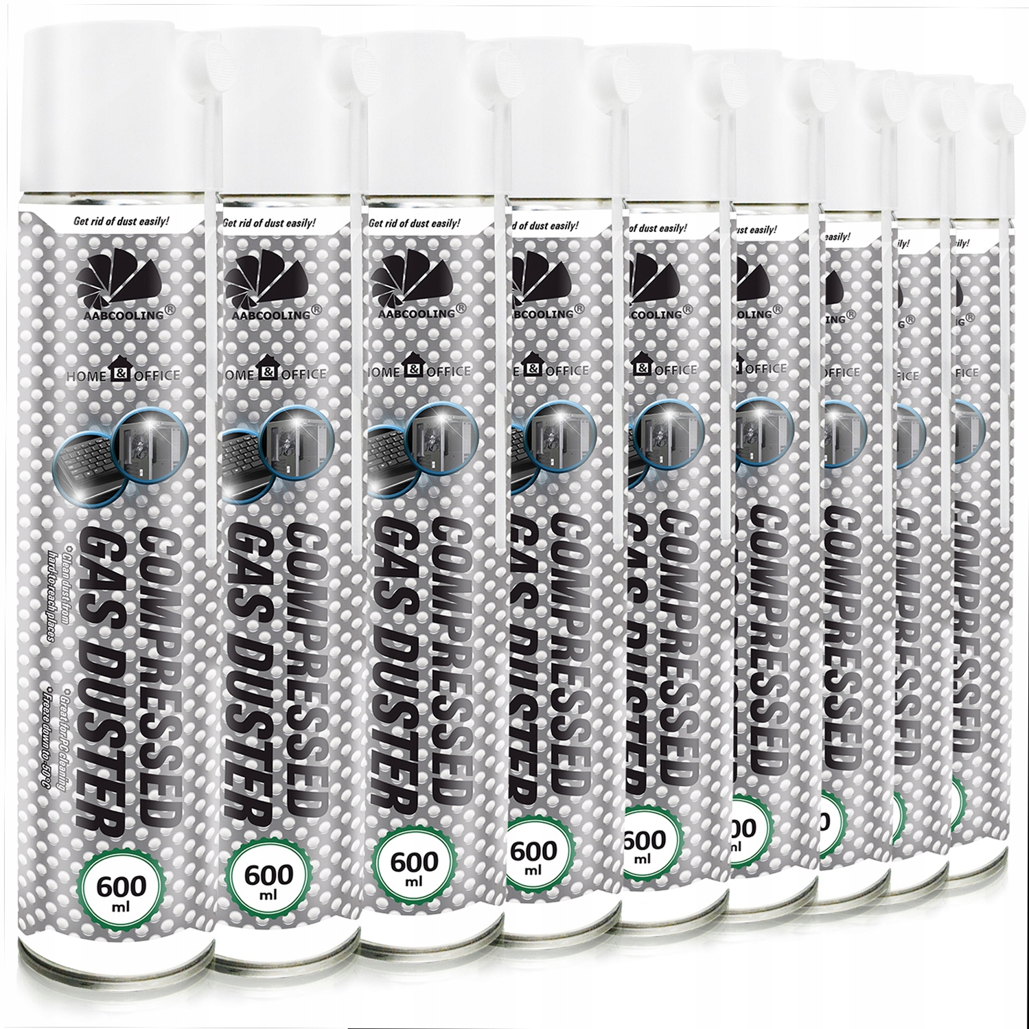 Aabcooling Stlačený Vzduch 9 x 600 ml Odvlhčování Vlhkosti Vytlačování Tekutin